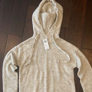 XS Sweater Hoodie Cream Abercrombie